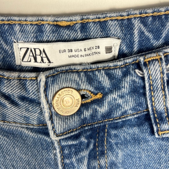 Zara Mom Fit Ankle Jeans Sz 6 - Picture 9 of 11